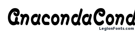 AnacondaCondensed Regular Font