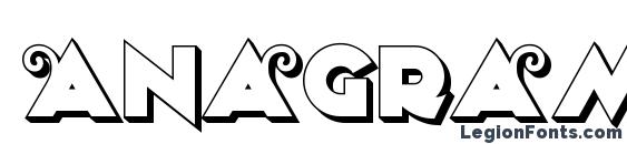 Anagram Shadow NF font, free Anagram Shadow NF font, preview Anagram Shadow NF font
