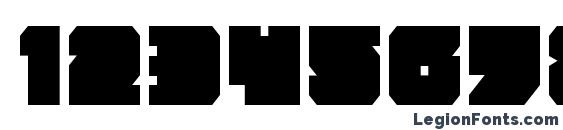 Anakefka Condensed Font, Number Fonts
