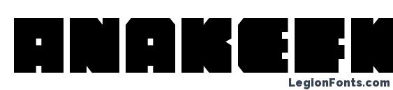 Anakefka Condensed Font