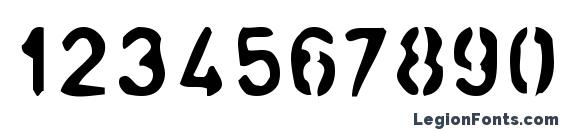 analog Font, Number Fonts