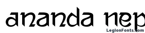 Ananda Neptouch 2 font, free Ananda Neptouch 2 font, preview Ananda Neptouch 2 font