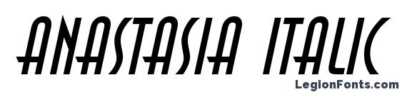Anastasia Italic font, free Anastasia Italic font, preview Anastasia Italic font