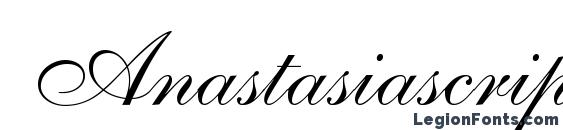 шрифт Anastasiascriptc, бесплатный шрифт Anastasiascriptc, предварительный просмотр шрифта Anastasiascriptc