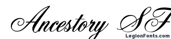 Ancestory SF font, free Ancestory SF font, preview Ancestory SF font