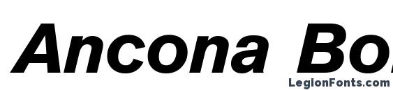 шрифт Ancona BoldItalic, бесплатный шрифт Ancona BoldItalic, предварительный просмотр шрифта Ancona BoldItalic