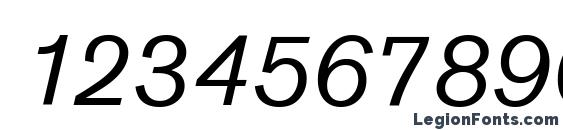 Ancona Italic Font, Number Fonts