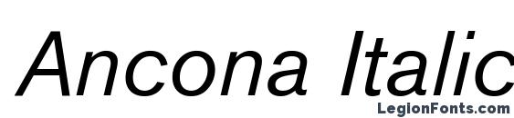 Ancona Italic font, free Ancona Italic font, preview Ancona Italic font