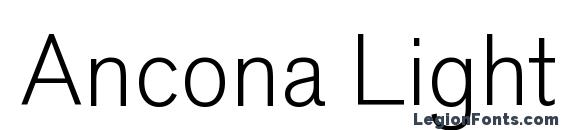 Ancona Light Regular font, free Ancona Light Regular font, preview Ancona Light Regular font