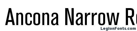 Ancona Narrow Regular font, free Ancona Narrow Regular font, preview Ancona Narrow Regular font