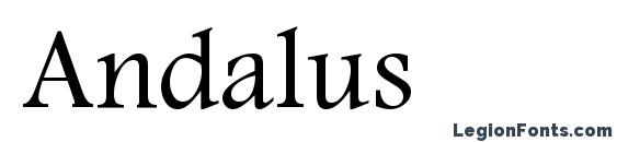 шрифт Andalus, бесплатный шрифт Andalus, предварительный просмотр шрифта Andalus