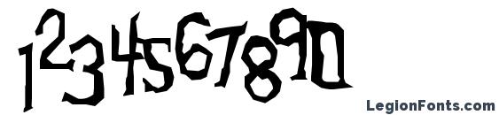 Anderson The Mysterons Font, Number Fonts