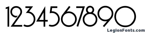 Andes Normal Font, Number Fonts