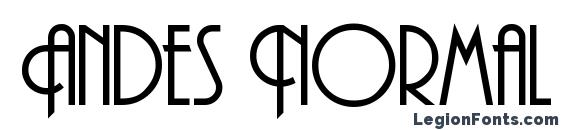 Andes Normal Font