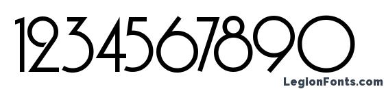 AndesitePlain Font, Number Fonts