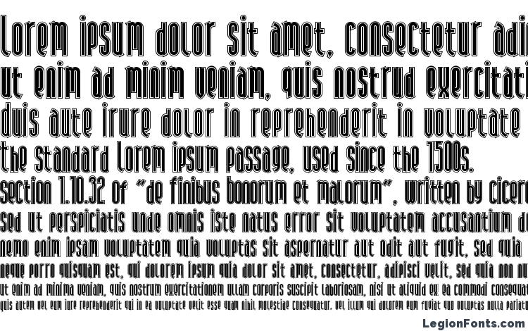 specimens AndironOutline font, sample AndironOutline font, an example of writing AndironOutline font, review AndironOutline font, preview AndironOutline font, AndironOutline font