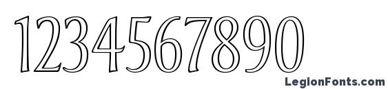 AndreasStd Font, Number Fonts