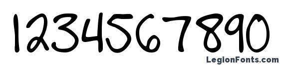 AndrewScript Font, Number Fonts