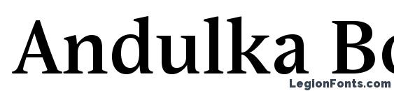 Andulka Book Pro Bold font, free Andulka Book Pro Bold font, preview Andulka Book Pro Bold font
