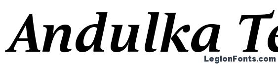 Шрифт Andulka Text Pro Bold Italic