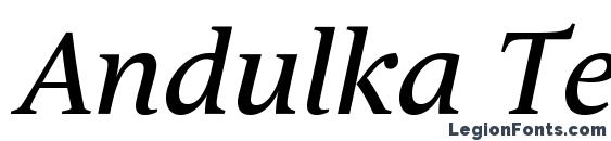 Andulka Text Pro Italic font, free Andulka Text Pro Italic font, preview Andulka Text Pro Italic font