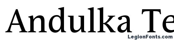 Шрифт Andulka Text Pro