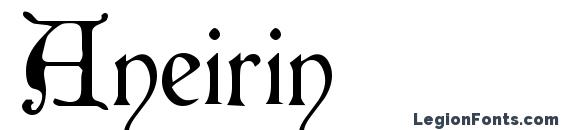 шрифт Aneirin, бесплатный шрифт Aneirin, предварительный просмотр шрифта Aneirin