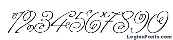 Angelica Font, Number Fonts