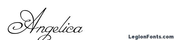 шрифт Angelica, бесплатный шрифт Angelica, предварительный просмотр шрифта Angelica