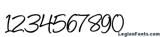 Angelina Font, Number Fonts