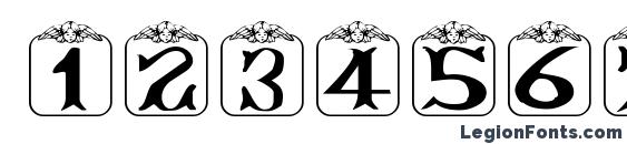 Angelots Font, Number Fonts