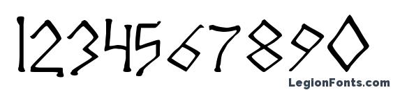 Angerthas moria Font, Number Fonts