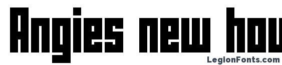 Angies new house font, free Angies new house font, preview Angies new house font