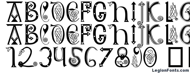 глифы шрифта Anglo Saxon 8th c, символы шрифта Anglo Saxon 8th c, символьная карта шрифта Anglo Saxon 8th c, предварительный просмотр шрифта Anglo Saxon 8th c, алфавит шрифта Anglo Saxon 8th c, шрифт Anglo Saxon 8th c
