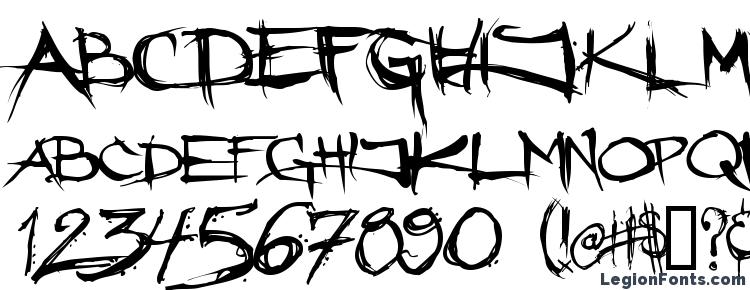 глифы шрифта Angryblue, символы шрифта Angryblue, символьная карта шрифта Angryblue, предварительный просмотр шрифта Angryblue, алфавит шрифта Angryblue, шрифт Angryblue