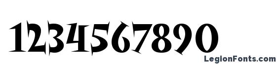 AngryhogITC TT Font, Number Fonts