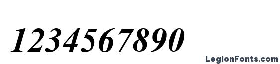 AngsanaUPC Bold Italic Font, Number Fonts
