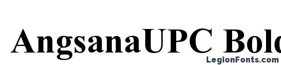 шрифт AngsanaUPC Bold, бесплатный шрифт AngsanaUPC Bold, предварительный просмотр шрифта AngsanaUPC Bold