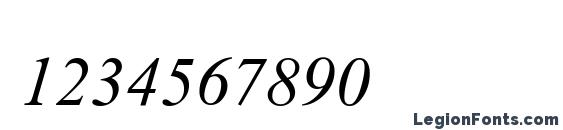 AngsanaUPC Italic Font, Number Fonts