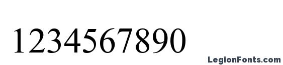 AngsanaUPC Font, Number Fonts