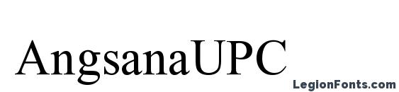 шрифт AngsanaUPC, бесплатный шрифт AngsanaUPC, предварительный просмотр шрифта AngsanaUPC