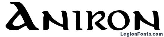 Aniron Bold font, free Aniron Bold font, preview Aniron Bold font