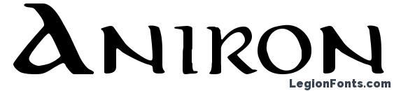 Aniron font, free Aniron font, preview Aniron font