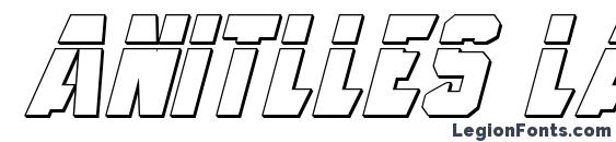 Anitlles Laser 3D Italic font, free Anitlles Laser 3D Italic font, preview Anitlles Laser 3D Italic font