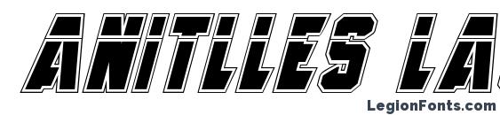Anitlles Laser Academy Italic Font