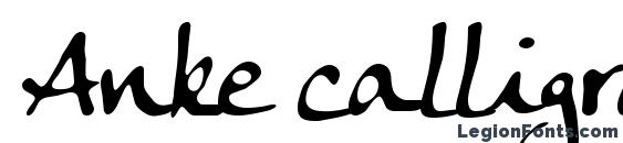 шрифт Anke calligraphic fg, бесплатный шрифт Anke calligraphic fg, предварительный просмотр шрифта Anke calligraphic fg