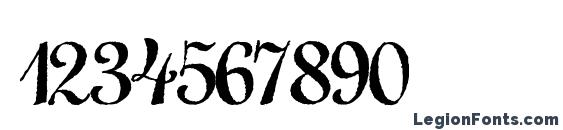 Annabel Antique Script Font, Number Fonts