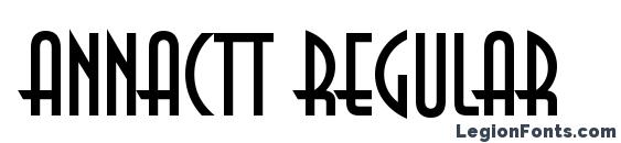 Annactt regular font, free Annactt regular font, preview Annactt regular font