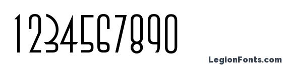 Annalightctt regular Font, Number Fonts
