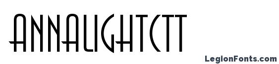 AnnaLightCTT font, free AnnaLightCTT font, preview AnnaLightCTT font